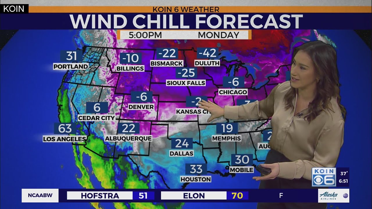 Chilly in Portland while arctic blast arrives across the U.S.