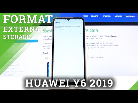 How to Format SD Card in Huawei Y6 2019 - Remove Files from Memory Card