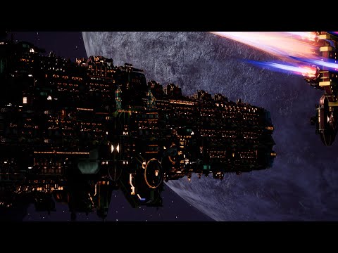 Adeptus Mechanicus vs Necrons - Skalgrim Mod - Massive Battle - Battlefleet Gothic Armada 2