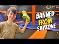 Teen BANNED From Sky Zone For Throwing Shoe At Worker SKIT