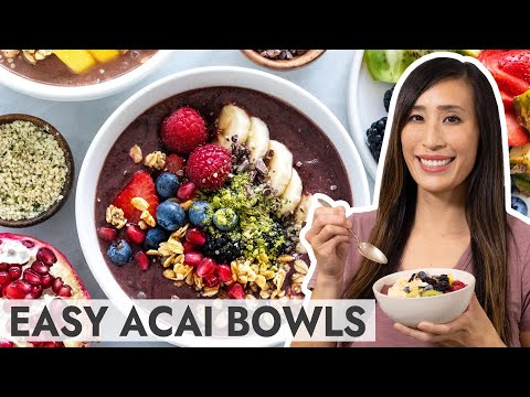 4 Delicious Acai Bowl Recipes | Healthy Breakfast Ideas