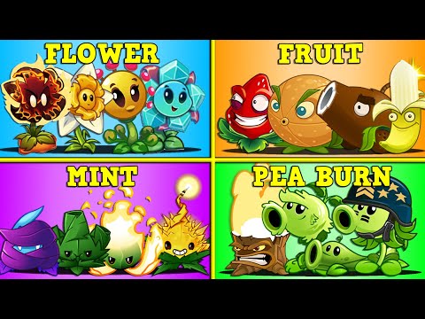 PVZ 2 Random 16 Best Team 4 Plants Battlez - Which Plant Team Will Win?