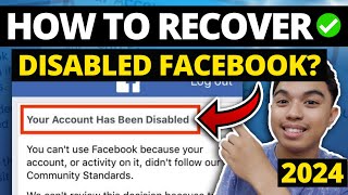 NEW! HOW TO RECOVER DISABLED FACEBOOK ACCOUNT 2024 l RECOVER DISABLED FACEBOOK WITHOUT ID 2024