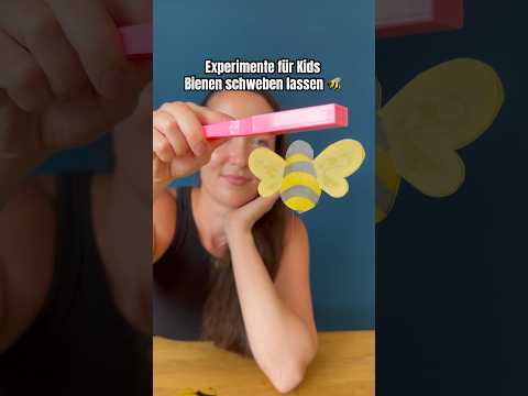 DIY Experimente für Kids: Bienen schweben #kindergarten #activitiesforkids #funforkids #kidscrafts