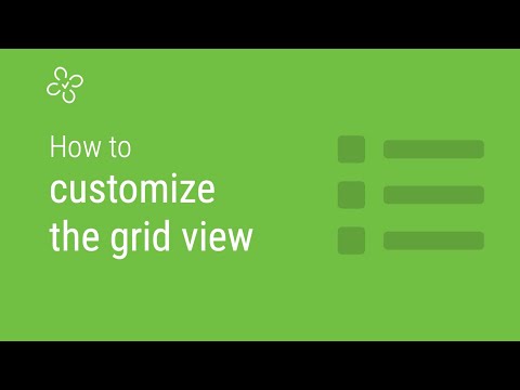 How to customize the grid view