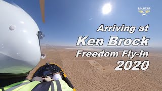 Arriving At KBFFI 2020 - two gyroplanes arriving at the El Mirage Dry Lake...