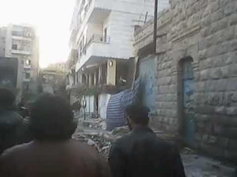 انتشار عناصر كتيبة مجاهدي الشهباء بالقرب من فرع المداهمة في مدينة حلب