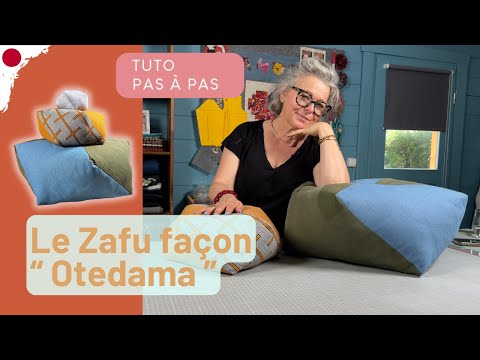 Coudre un Zafu Otedama : le coussin de méditation facile à faire avec 4 rectangles