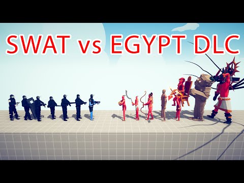 SWAT Team vs EGYPT DLC Team - Totally Accurate Battle Simulator TABS