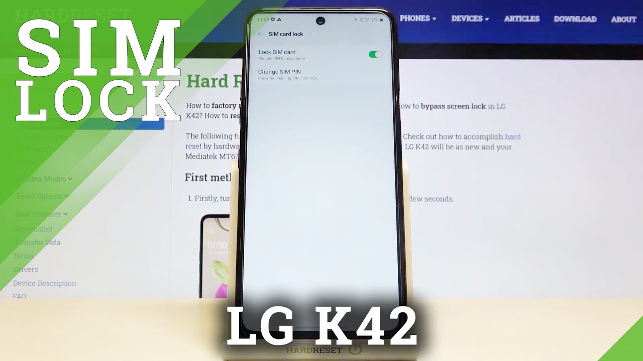 How to Set Up SIM PIN Code – SIM Lock on LG K42