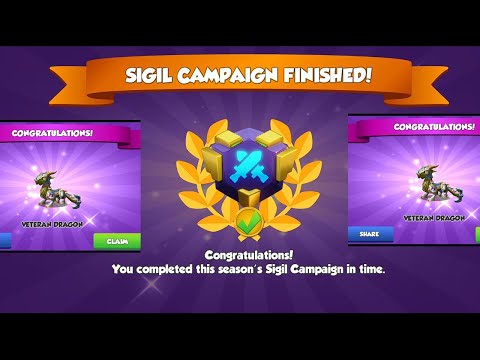 Completed sigil campaign - Dragon Mania Legends