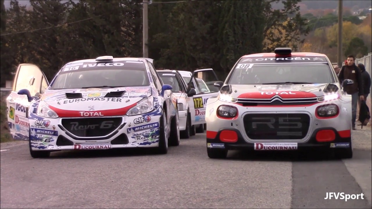 Rally du Var 2017 - Start Shakedown - Launch Controls & Pure Sounds