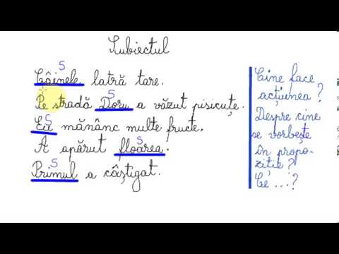 Subject - Romanian language lesson