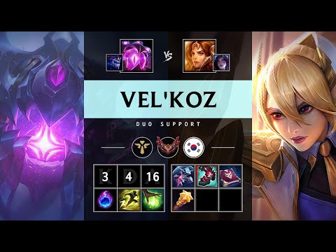 Vel'Koz Support vs Leona - KR Grandmaster Patch 25.18