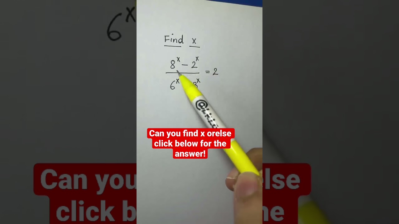 Can you find x?