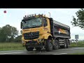 Frontale botsing tussen twee vrachtwagens op Zuiderringweg bij Ens