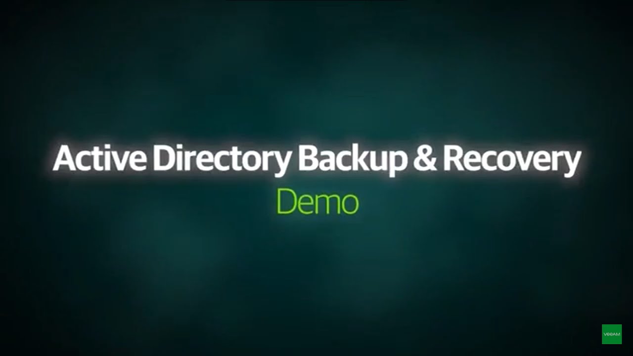 Demo: Backup und Wiederherstellung von Active Directory video