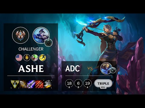 Ashe ADC vs Ezreal - NA Challenger Patch 10.15