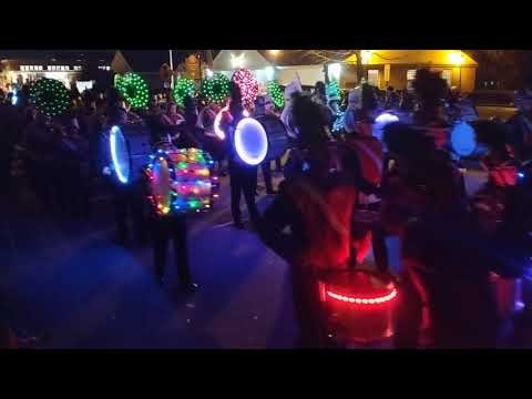 Northville marching band lights parade '19