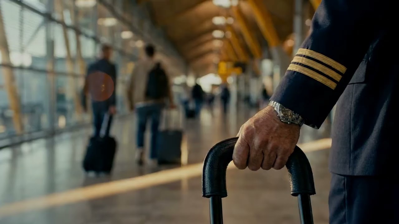 AI Visualisierung Bewegtbild — Flughafen Madrid