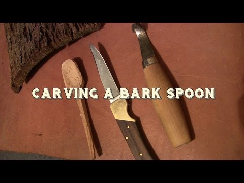 BUSHCRAFT SKILLS: Carving A Spoon From Tree Bark