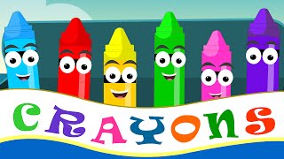 Crayons Nursery Rhymes | Crayon Color Song For Kid Songs | Nursery Rhymes