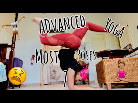 TRYING THE MOST ADVANCED YOGA POSES🧘🏽‍♀️✨