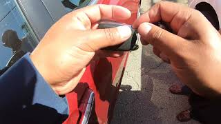 How to open and start 2015 Cadillac ATS / 2012 Cadillac CTS dead key fob even with a hidden key hole