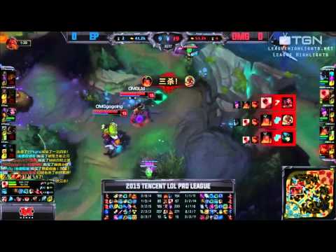OMG Uzi Quadrakills on Sivir - LPL China 2015