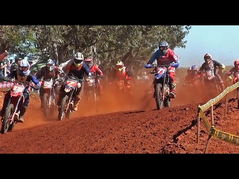 Tombo forte e Corrida de recuperação e muita disputa no Campeonato Brasileiro de Velocross