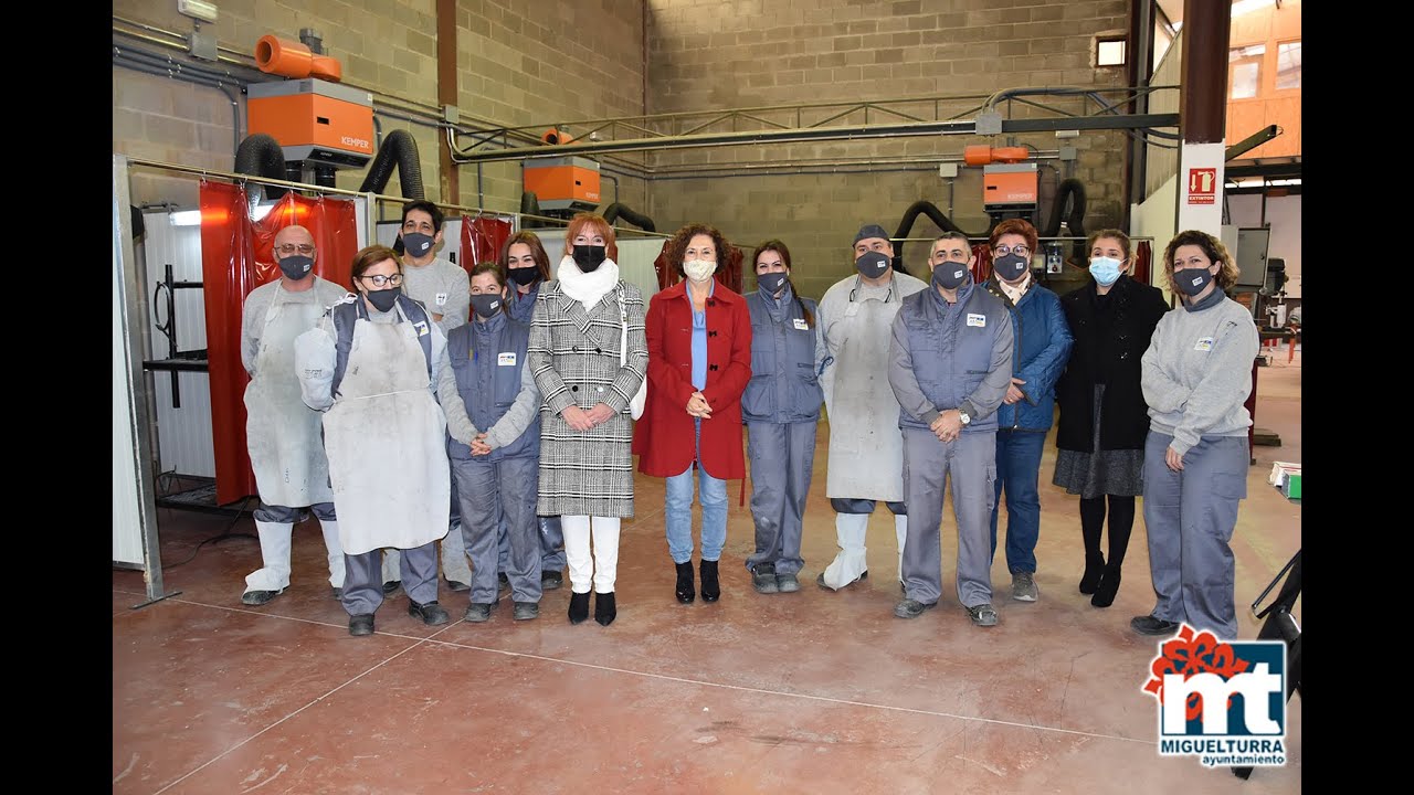 La alcaldesa ha visitado el Programa de Recualificación/Reciclaje Profesional Procesos de Soldadura.