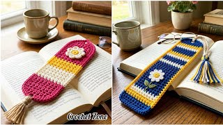 Cute Crochet Bookmark design ideas. Beautiful crochet bookmark design model. #crochet #diy #books 