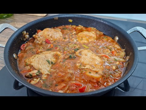 Famous Georgian recipe for chicken with tomatoes! Taste that cannot be compared with anything!