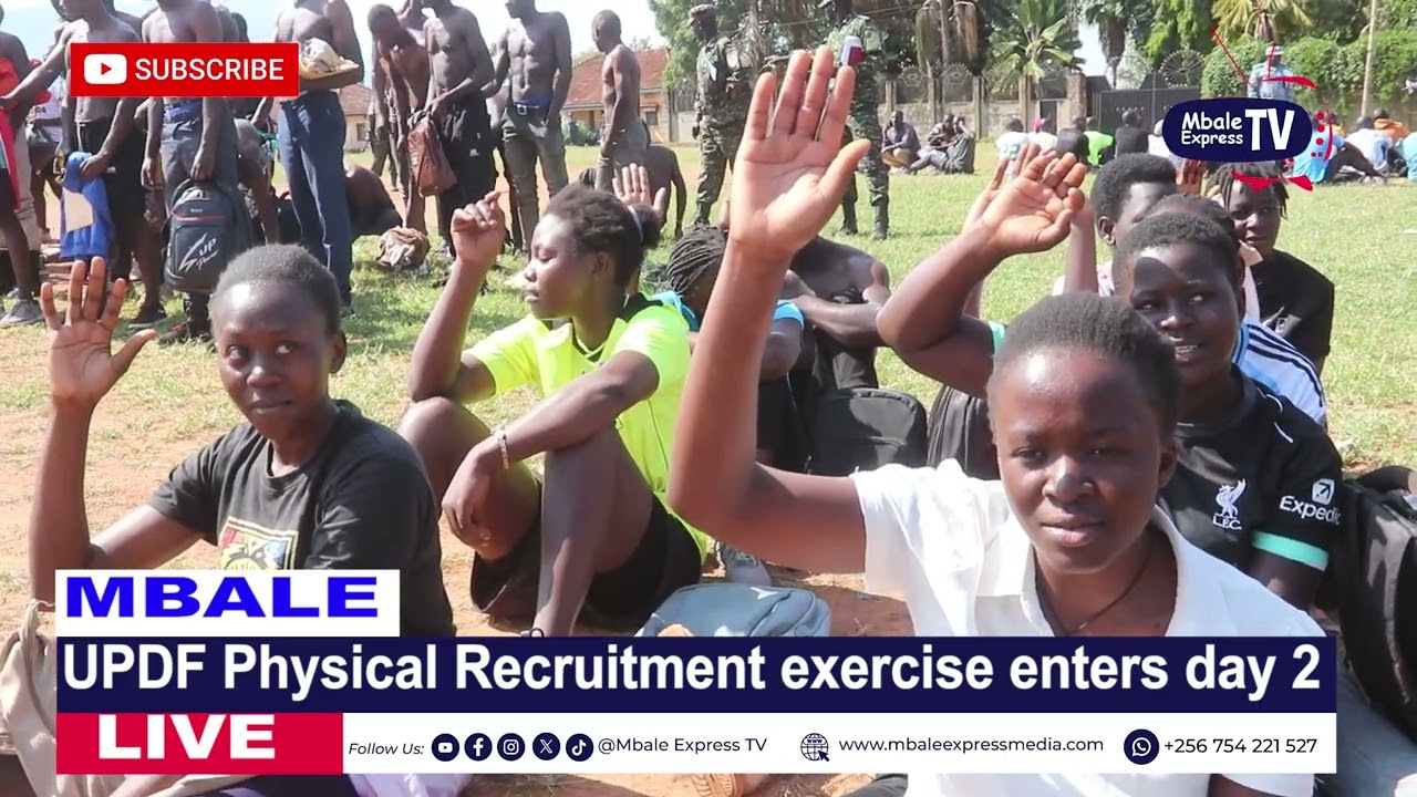 UPDF PHYSICAL recruitment exercise highlights 