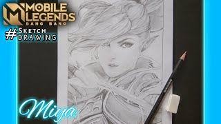 Gambar sketsa MIYA-mobile legends
