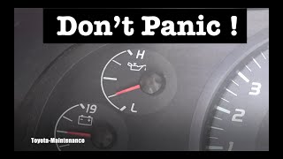 Toyota Sequoia Tundra engine oil pressure