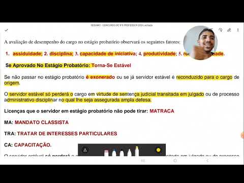 CONCURSO IFS PROFESSOR - RESUMO LEI 8.112/1990 - RETA FINAL- PARTE 2- SOLICITE SEU RESUMO.