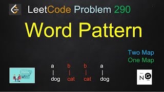 YouTube video 'word pattern | word pattern leetcode | leetcode 290 | 2 solutions'