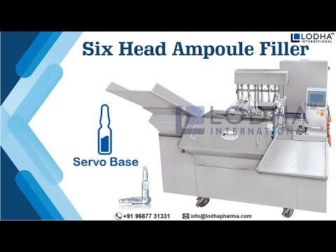 Injection Liquid Filler Servo Ampoule Filling Machine