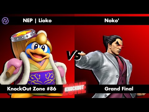 KnockOut Zone #86 - SSBU Grand Final - Lioko (King Dedede) vs Noko' (Kazuya)