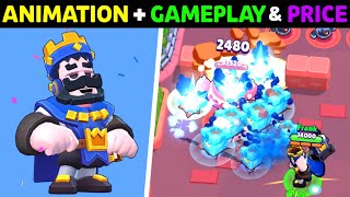 BRAWL STARS BLUE KING FRANK GAMEPLAY, ANIMATION, COST, PIN & PLAYER ICON