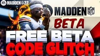 HOW TO GET A FREE MADDEN 22 BETA CODE! | PLAY MADDEN 22 EARLY RIGHT NOW! *WORKING GLITCH*