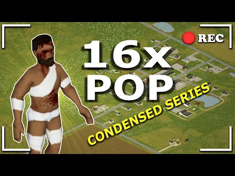 I Tried To Survive 100 Days Of 16x Pop Zombies  - Full Condensed Series
