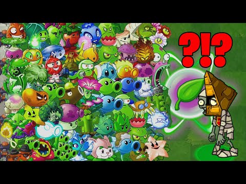 Every Plant POWER-UP Vs 100 Half Pyramid Head Zombie LEVEL 10 - PvZ 2 Best Plant Challenge