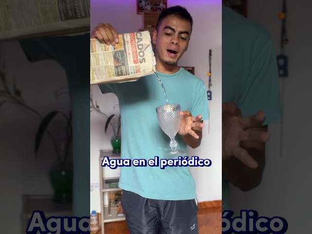 Vídeo relacionado con MilesMagic Líquido que aparece y desaparece del mago del truco del periódico truco de magia