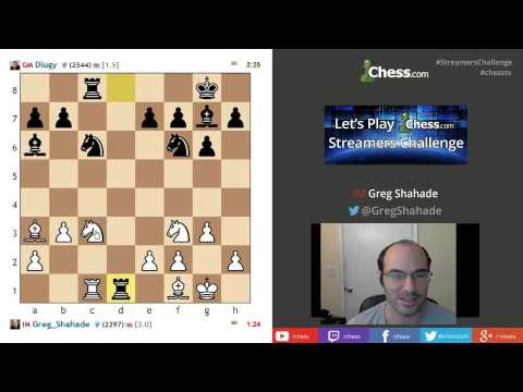 Streamers Challange Rd 3: IM Greg Shahade vs GM Maxim Dlugy
