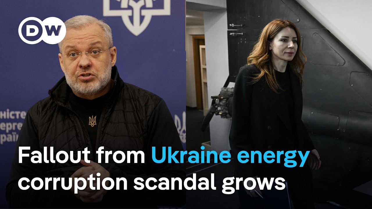 Ukraine’s energy, justice ministers step down after energy sector corruption investigation | DW News