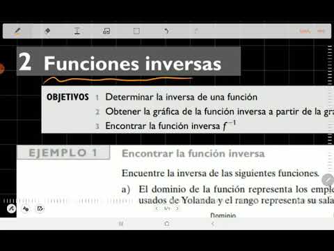 Funciones inversas - Encontrar la inversa de una función
