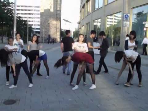 UnitedCube Flashmob in Chemnitz (Germany) 2011 - Beast (B2ST), 4minute & G.na