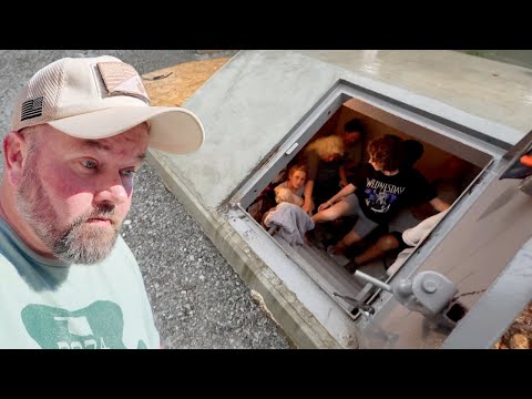 We Had To Take Shelter From The Tornado!